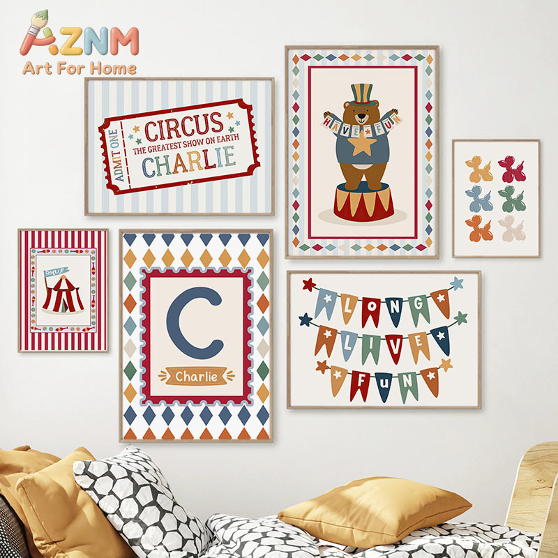 Circus Bear Magician Dog Quote - Baby Nursery Kids review and price