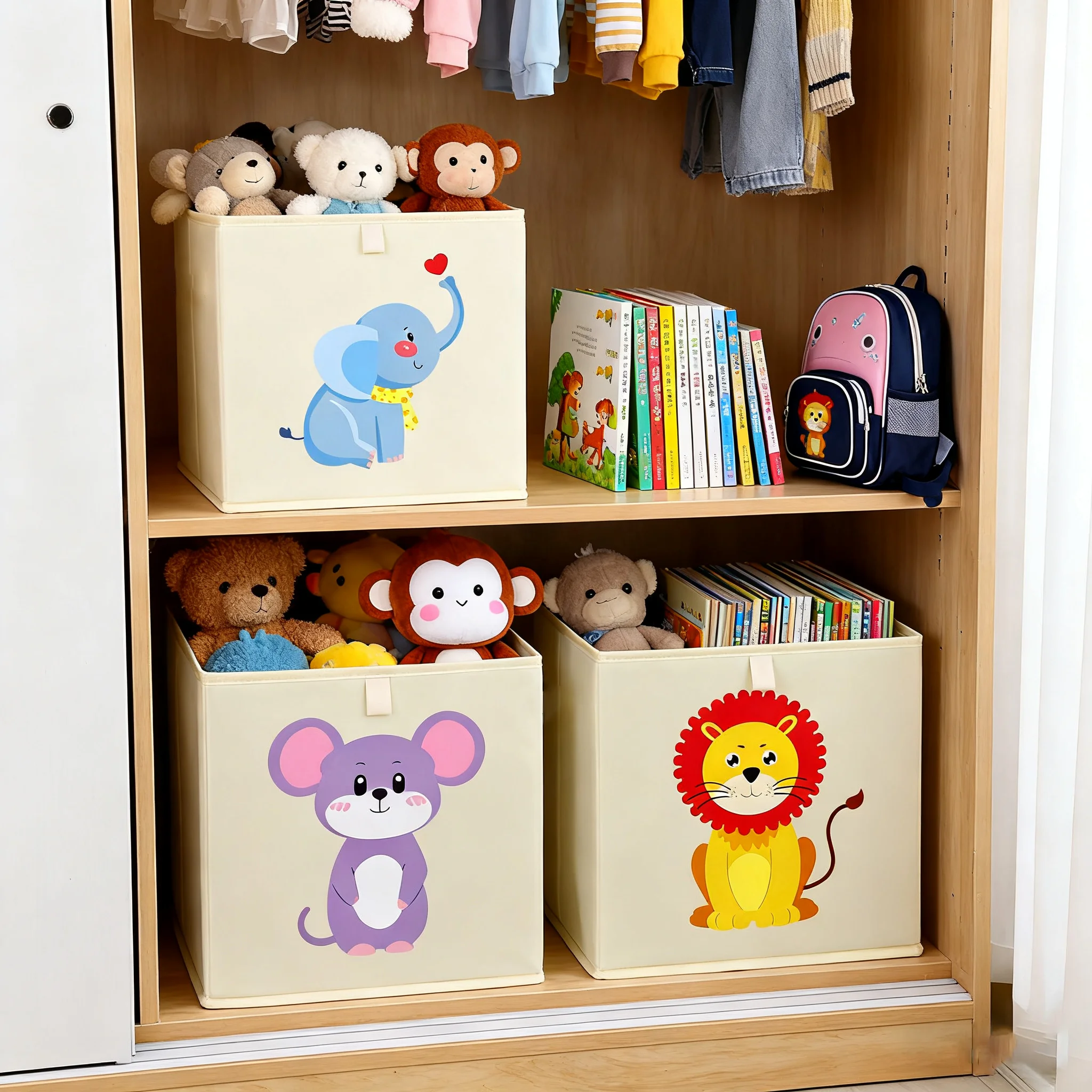 Cute Cartoon Kids Storage Bask - Baby Nursery Things review and price