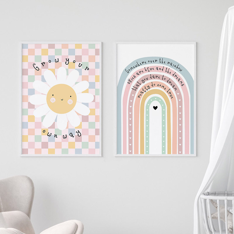 Sun Flower Rainbow Cloud Heart - Baby Nursery Kids review and price
