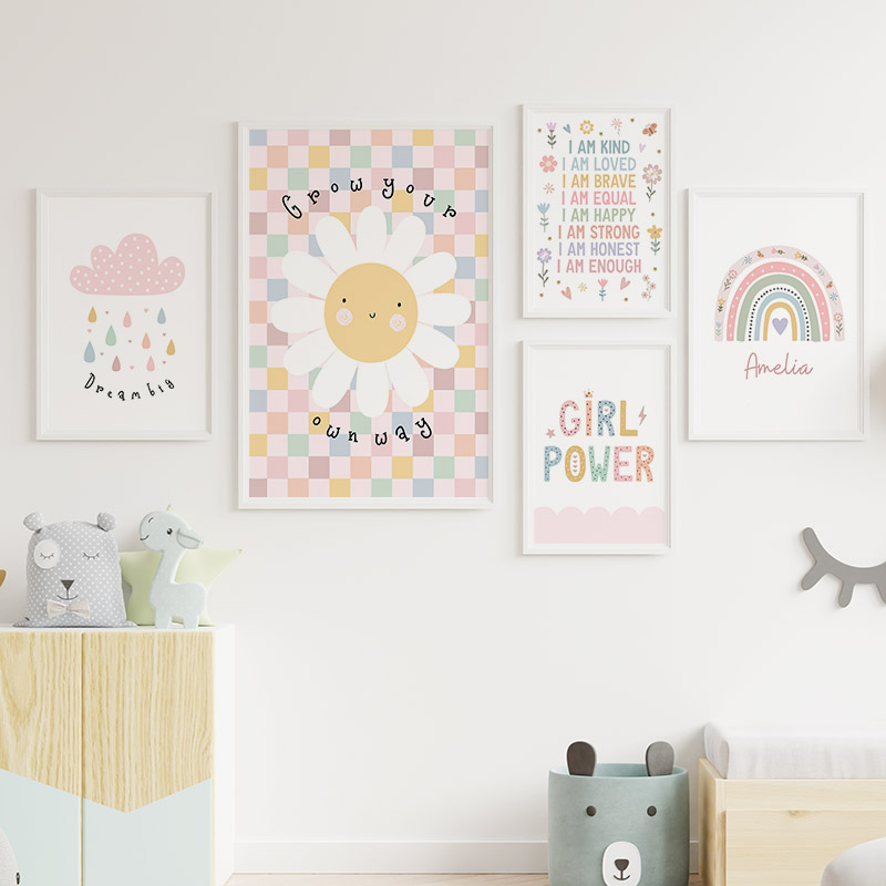 Sun Flower Rainbow Cloud Heart - Baby Nursery Kids review and price