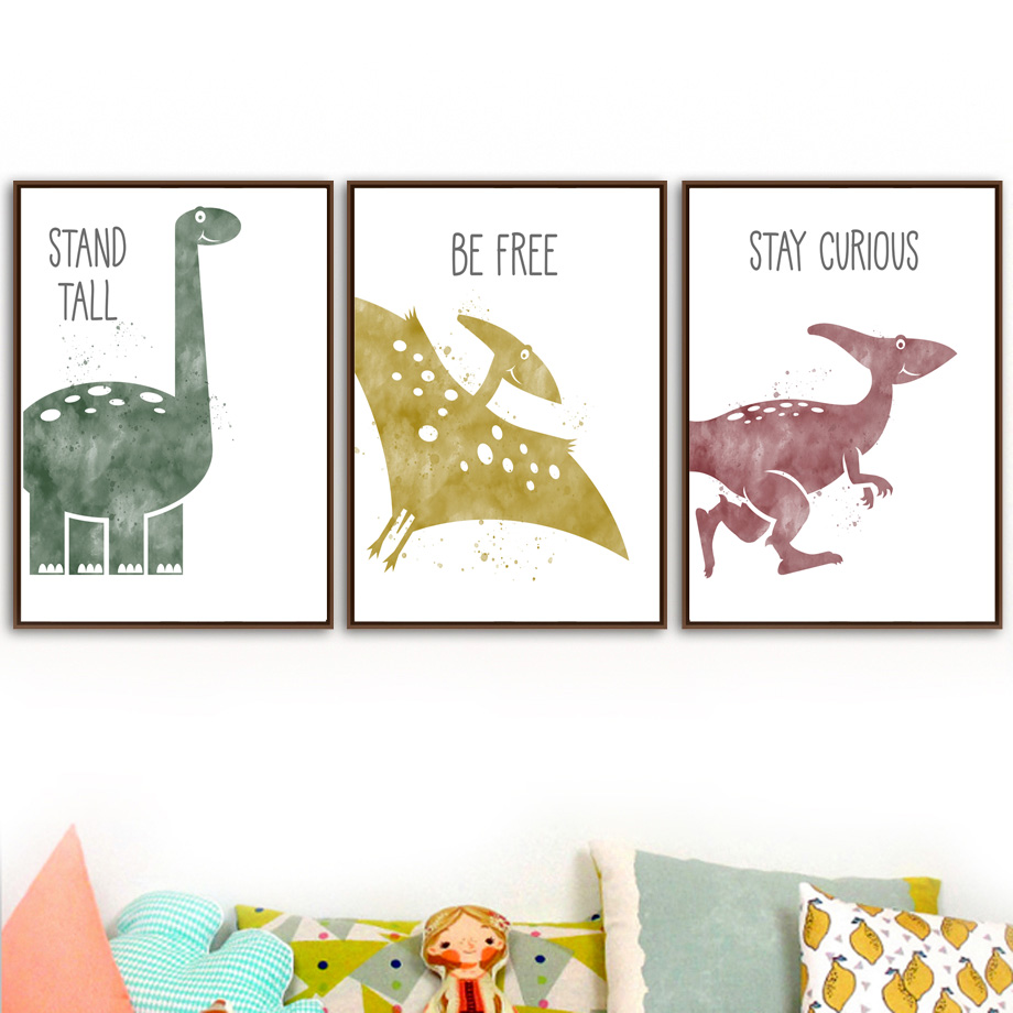 Cute Dinosaur Cartoon Animal Q - Baby Nursery Quotes review and price