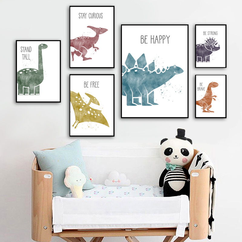 Cute Dinosaur Cartoon Animal Q - Baby Nursery Quotes review and price